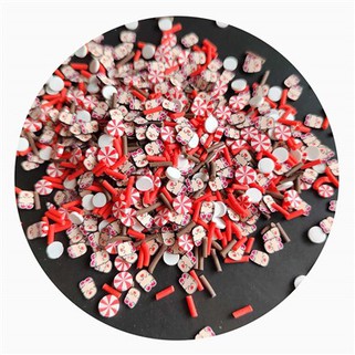 Christmas Candy Dog Polymer